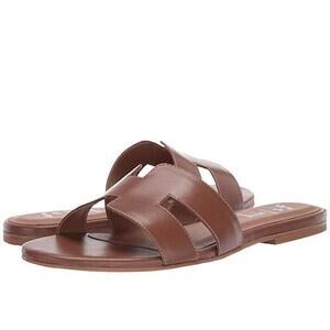 French Sole Alibi Sandal Women's Shoes Cognac Leather : 8 M